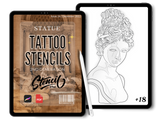 Statue | Procreate & PDF Pre-drawn Tattoo Stencils | 1st Gen