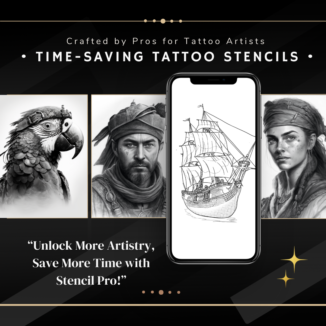 Angry Pirates - Advanced Realism Collection | 32 Stencils & Designs