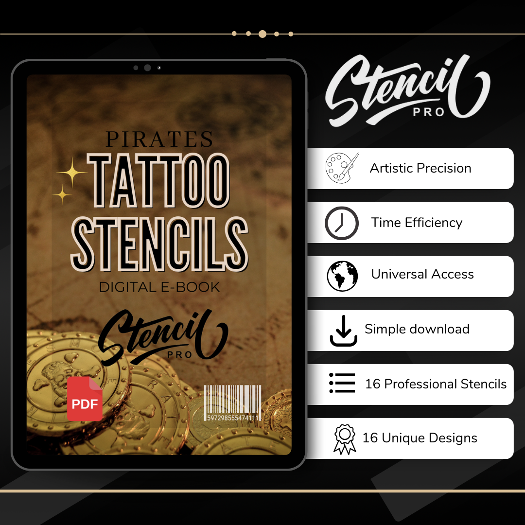 Angry Pirates - Advanced Realism Collection | 32 Stencils & Designs