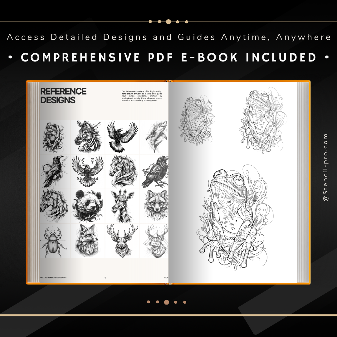 Animales en Blackwork | 32 plantillas y diseños de referencia