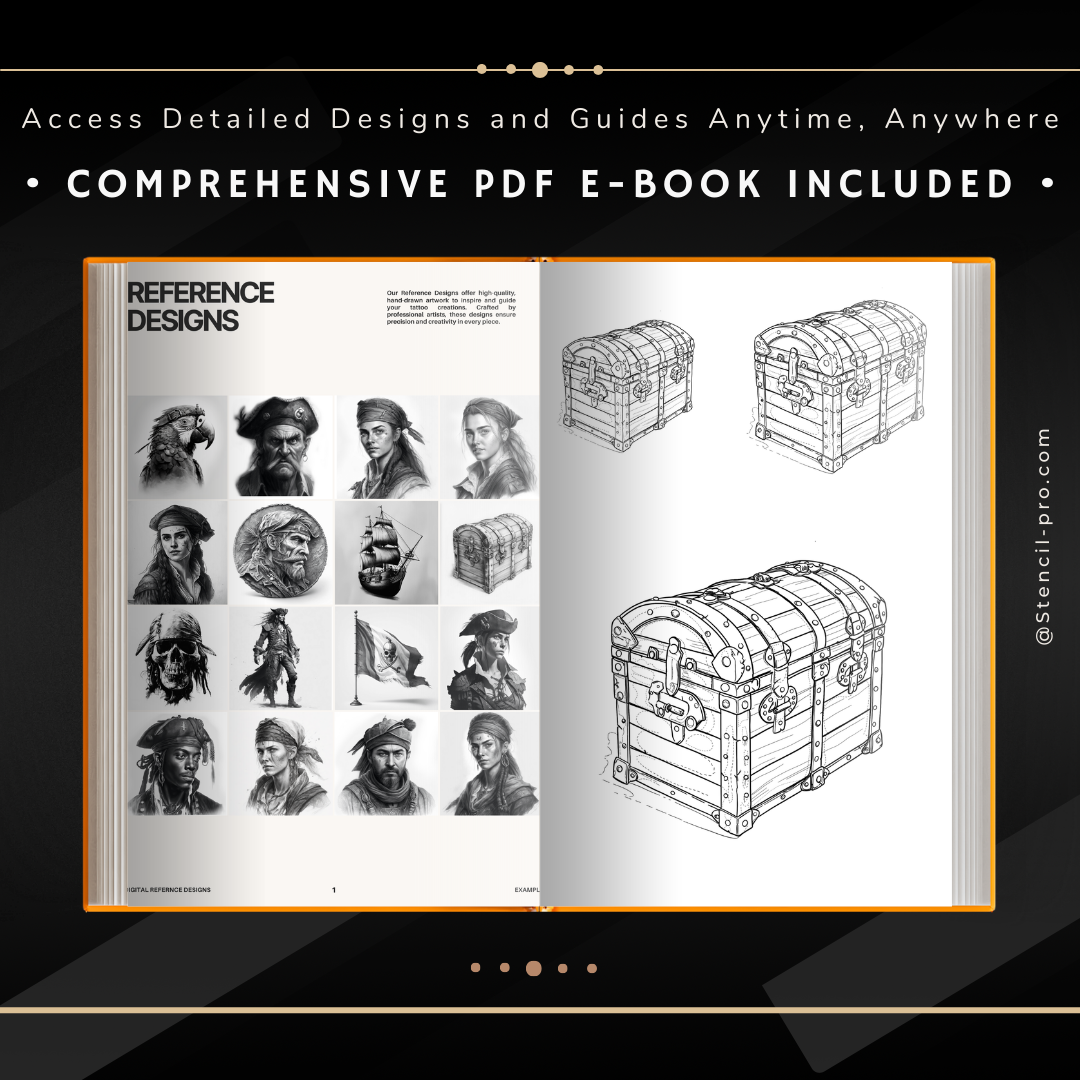 Angry Pirates - Advanced Realism Collection | 32 Stencils & Designs