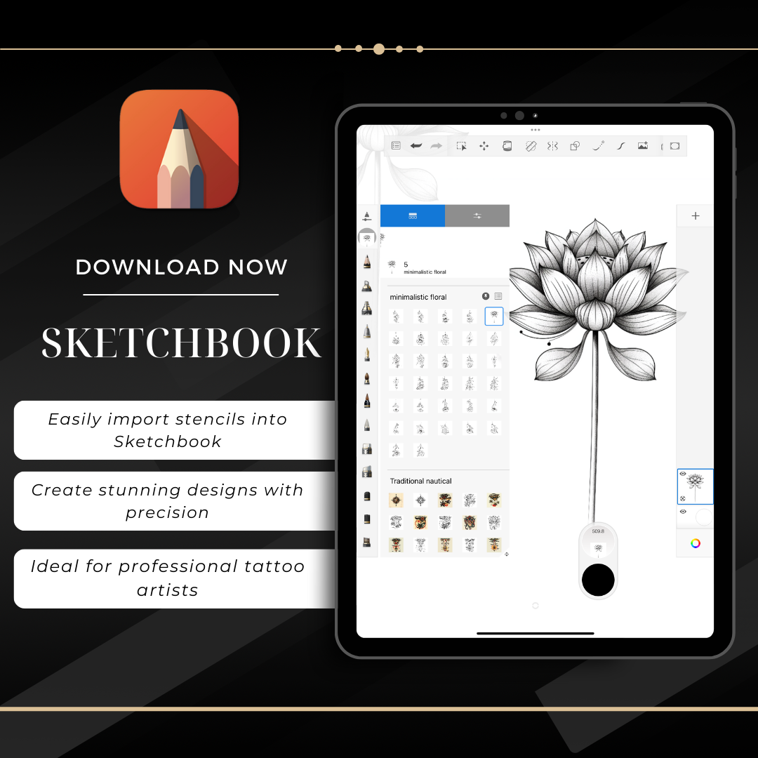 Minimalistic Flowers | 30 Stencils & Reference Designs