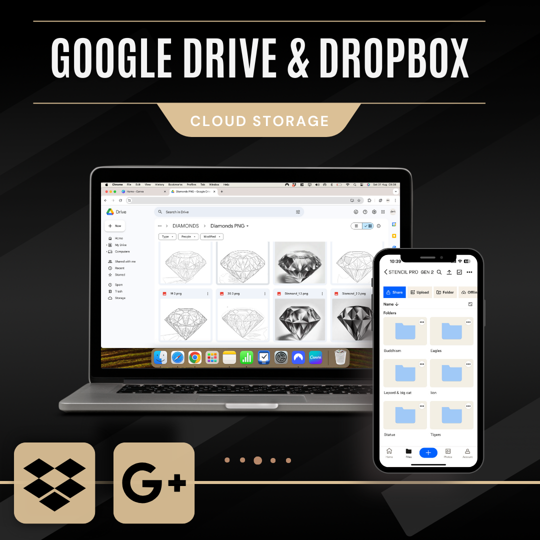 Diamonds – Realism Tattoo Stencil Pack | 40 Designs for Procreate, Sketchbook & Print