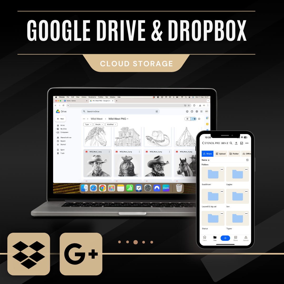 Wild West – Realism Tattoo Stencil Pack | 32 Designs for Procreate, Sketchbook & Print