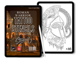 Römischer Krieger | 1. Generation | Tattoo-Schablonen | Pro-Create & PDF-Download