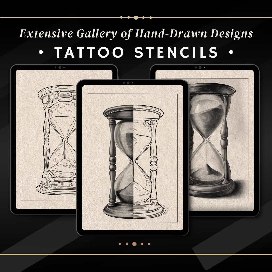 Hourglass - Basic Realism Collection | 40 Stencils & Designs