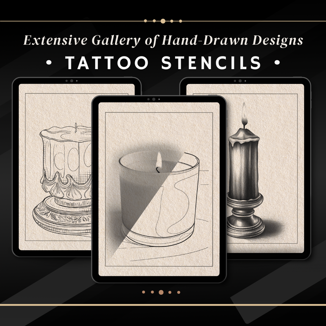 Candles - Basic Realism Collection | 40 Stencils & Designs