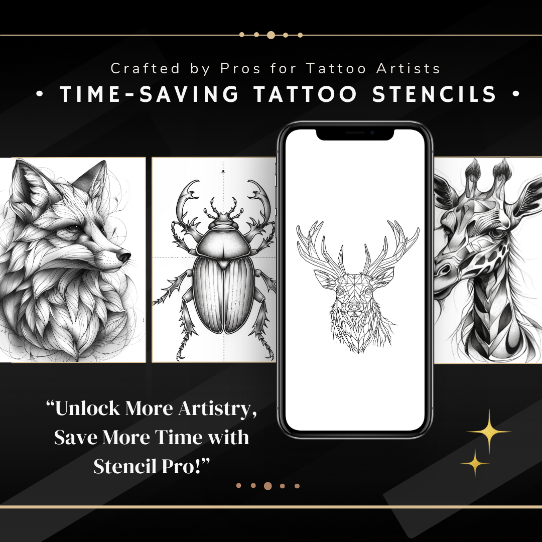 Blackwork Animals | 32 Stencils & Reference Designs