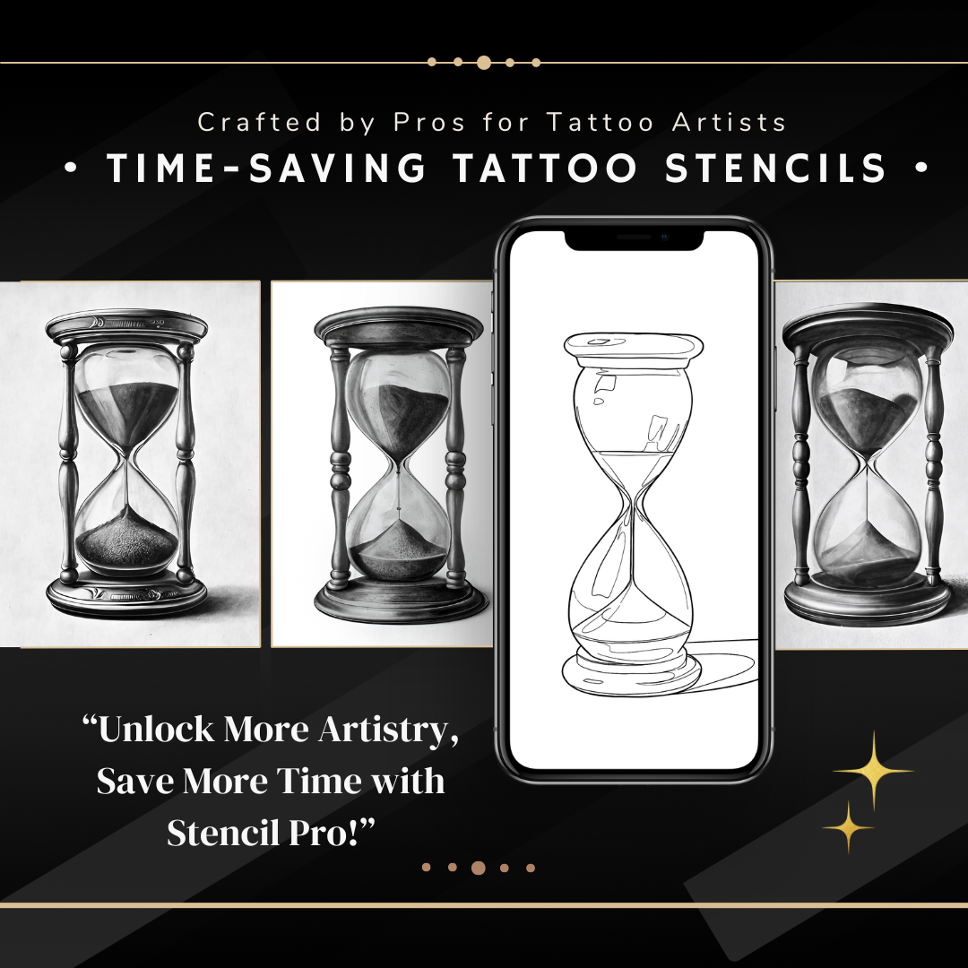 Hourglass - Basic Realism Collection | 40 Stencils & Designs