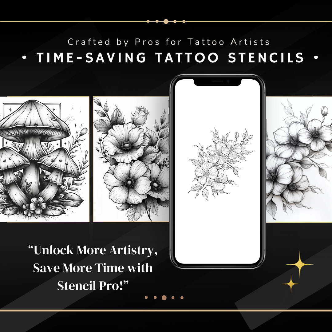 Blackwork Botanical | 32 Stencils & Reference Designs