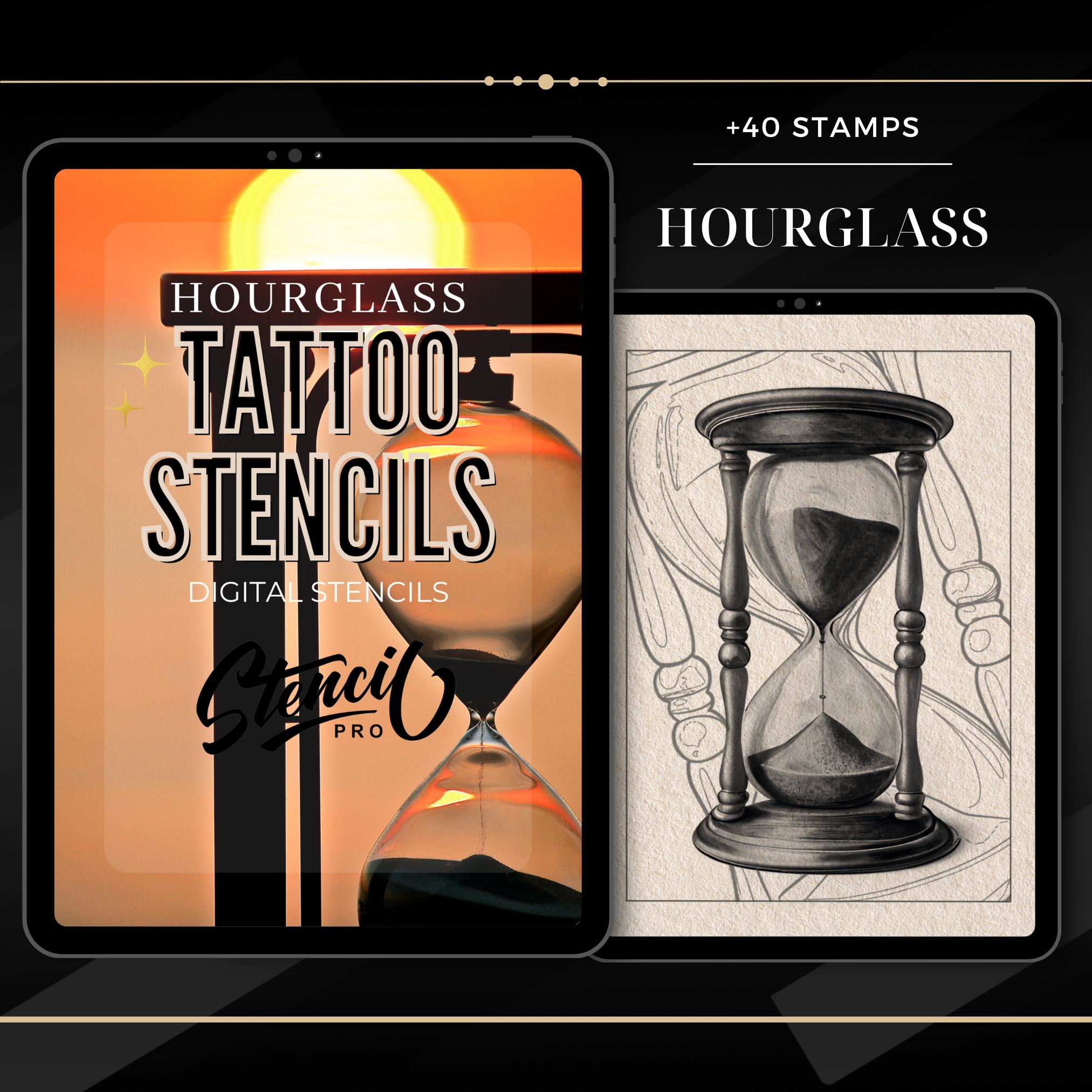 Basic Realism Mega Bundle – 8 Tattoo Stencil & Reference Packs | Procreate & Sketchbook Brushes | PDF E-Book & PNG Files