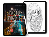 chicano | 1ère génération | Pochoirs de tatouage | Pro-créer et télécharger PDF