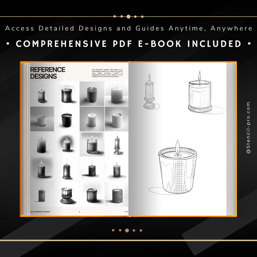 Candles - Basic Realism Collection | 40 Stencils & Designs