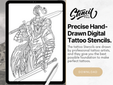 Knights | Procreate & PDF Pre-drawn Tattoo Stencils | 1st Gen