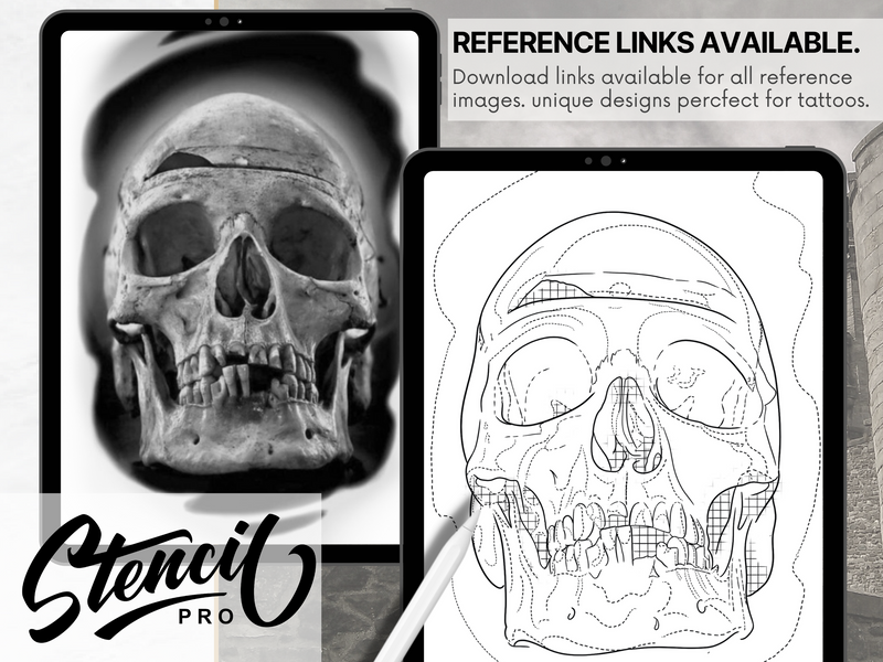 Skull Stencil