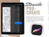 MEGA BUNDLE (1st Gen) - +214  Brushes Procreate Tattoo Stencil & Reference Kit (With downloadable Reference Links Included)